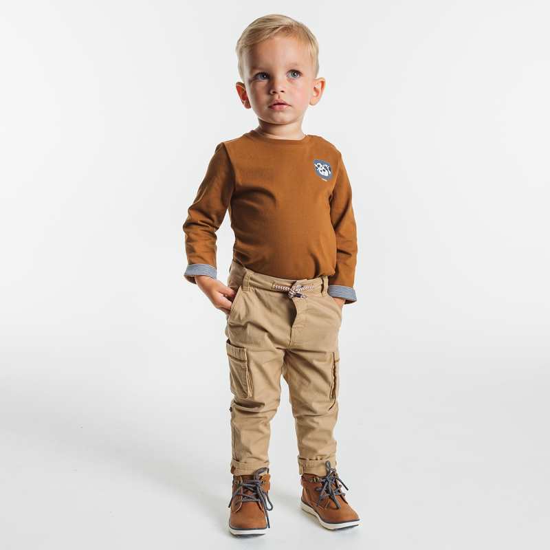 T-shirt chien marron bébé garçon