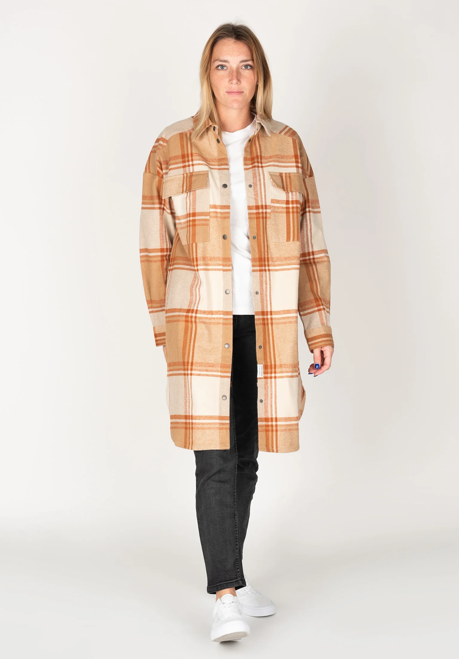 Checky Shirt Jacket