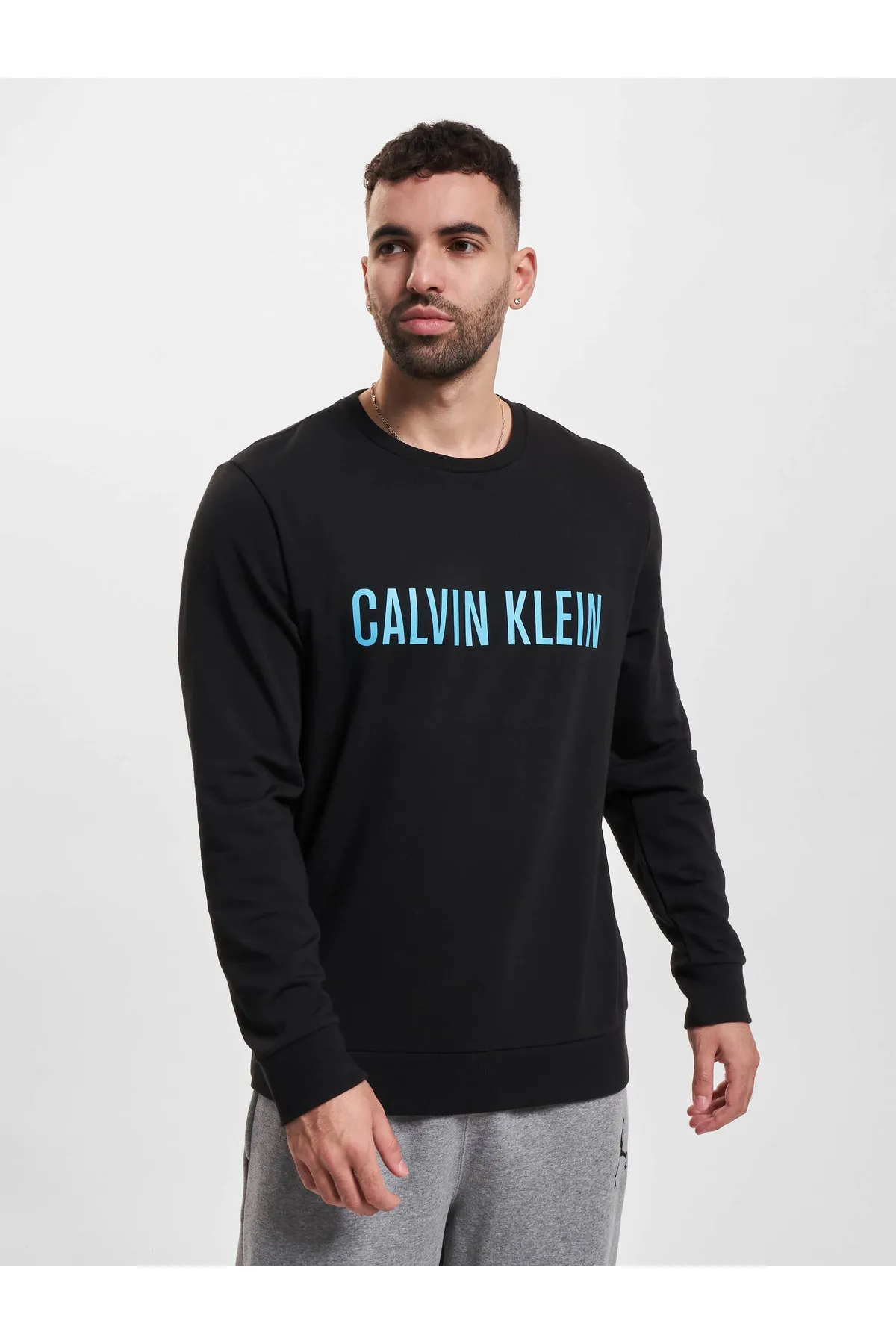 Calvin Klein  Sweatshirt - Schwarz - Regular Fit