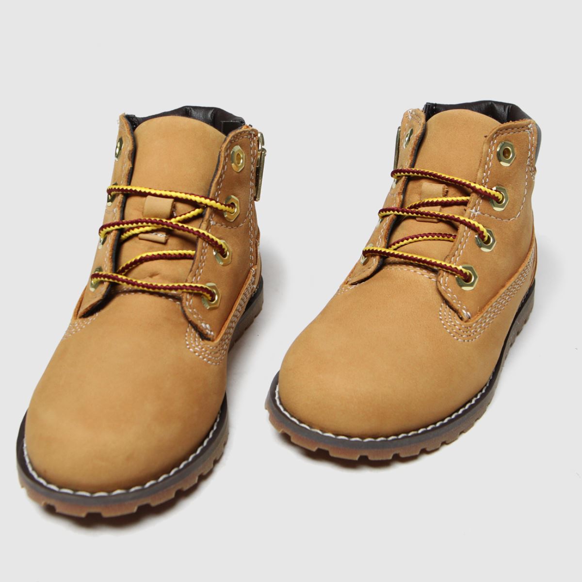 Timberland bruna pokey pine dragkedja för småbarnsstövlar