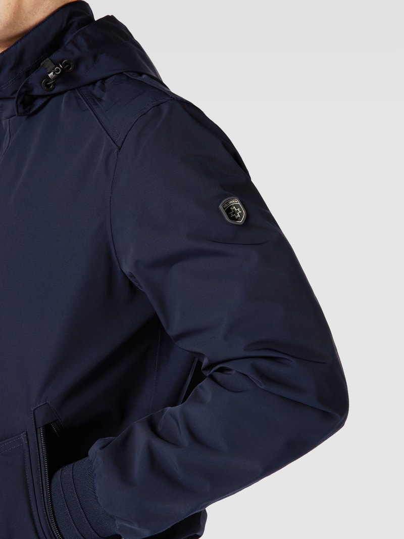 Funktionsjacke mit Kapuze Modell 'CICERO' in marineblau