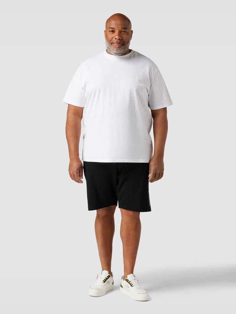 PLUS SIZE Sweatshorts mit Tunnelzug in schwarz
