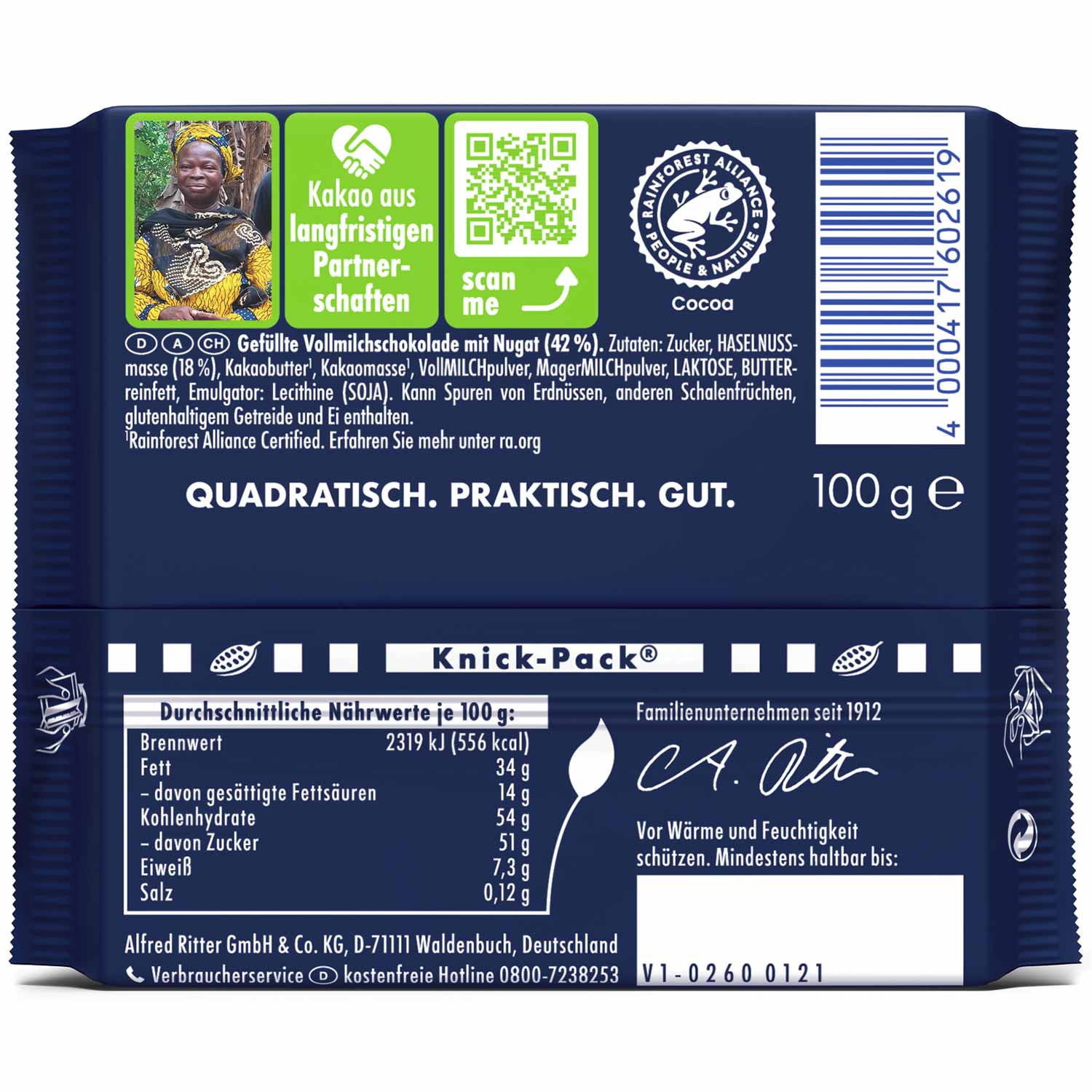 Ritter Sport Nugat 100g