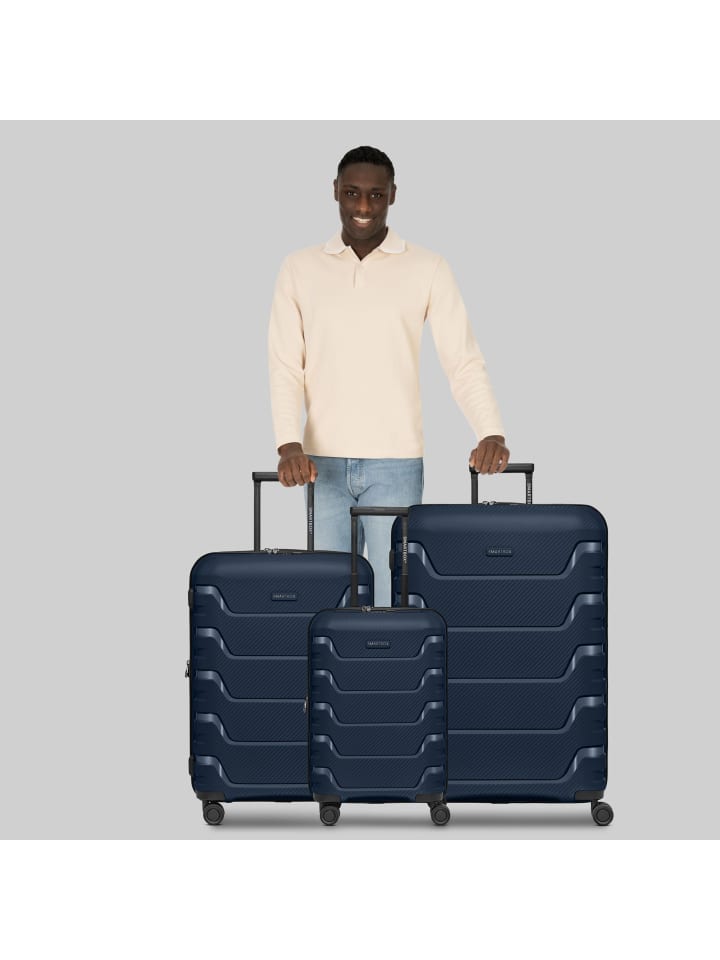 Smartbox Edition 01 4 Rollen Kofferset 3-teilig mit Dehnfalte in navy günstig kaufen onesize