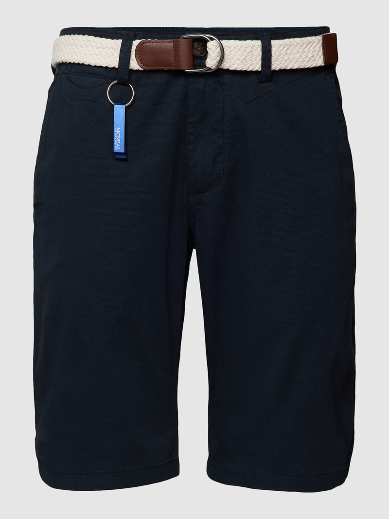 Bermudas mit Gürtel in marineblau