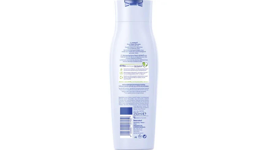 NIVEA Reparatur & Gezielte Pflege Shampoo mit Glanz Serum 250 ml