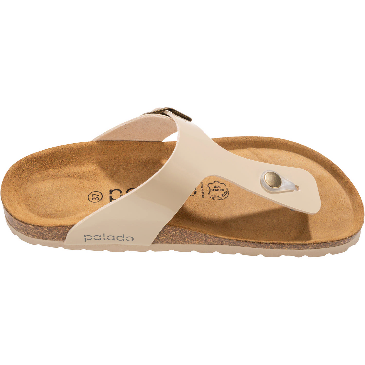 Palado Kos Lack, Zehentrenner, Damen, Cream