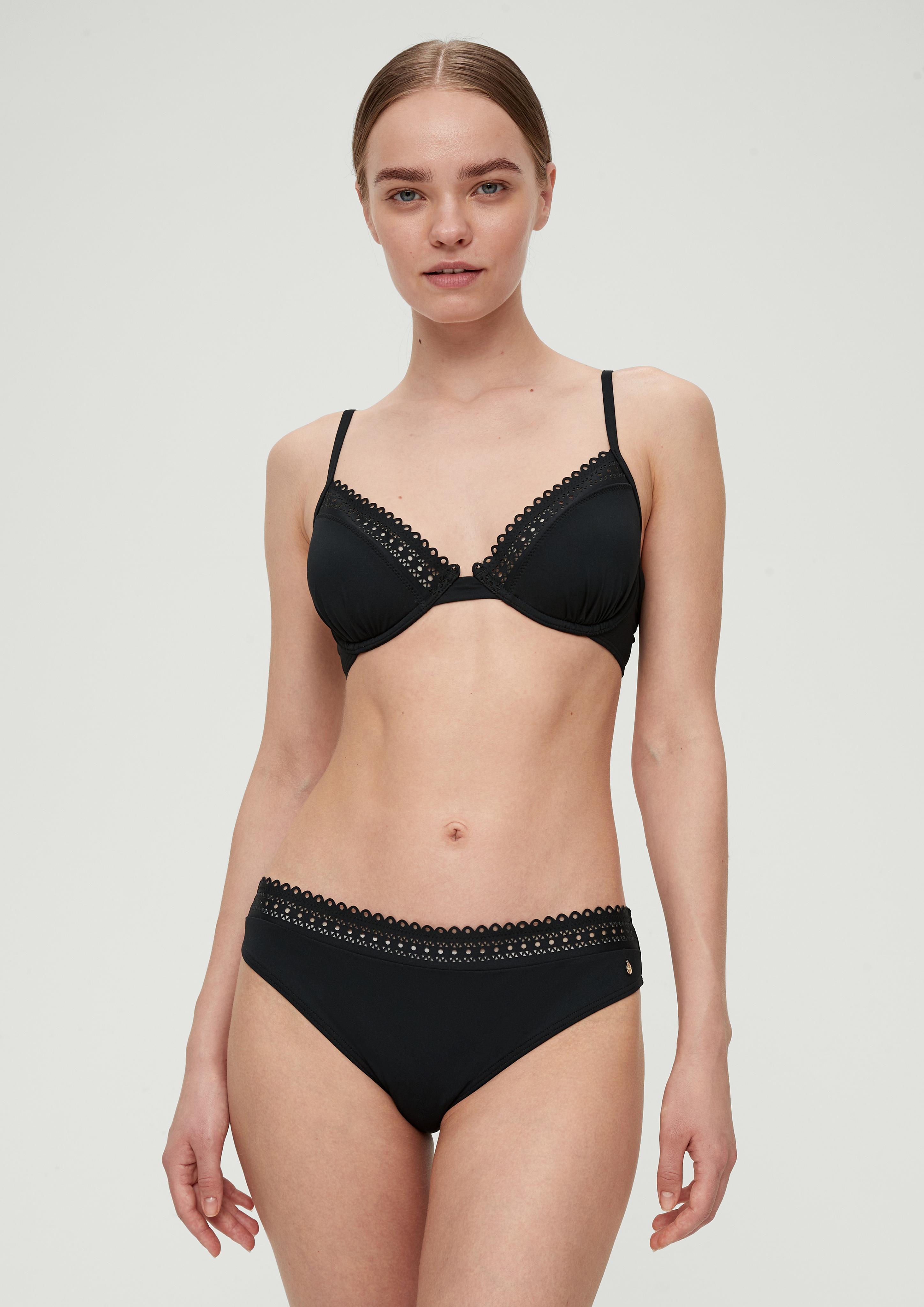 Bügel-Bikinitop mit Lochstickerei  EME-6008696-9999