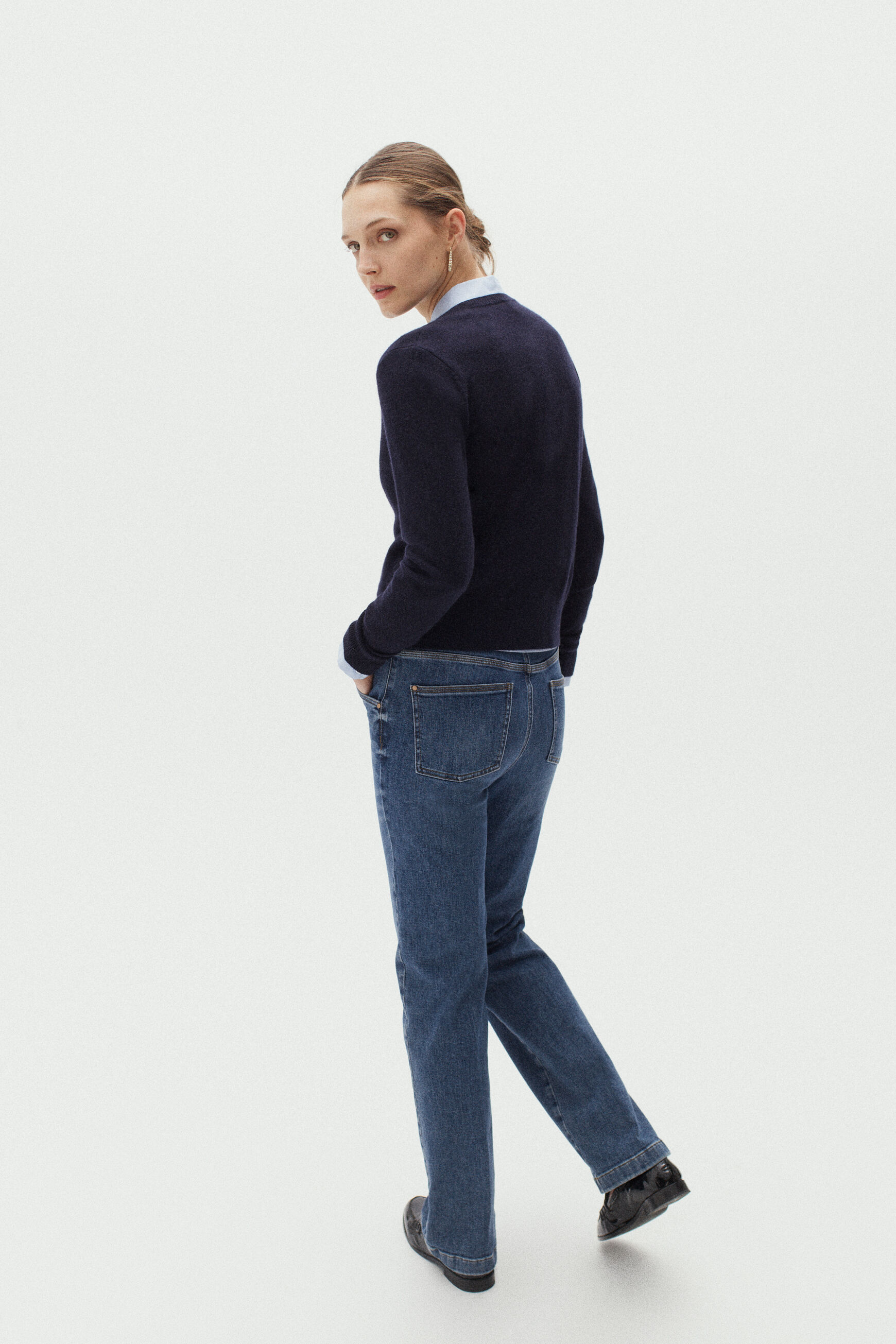 pantalon roy denim stone femme