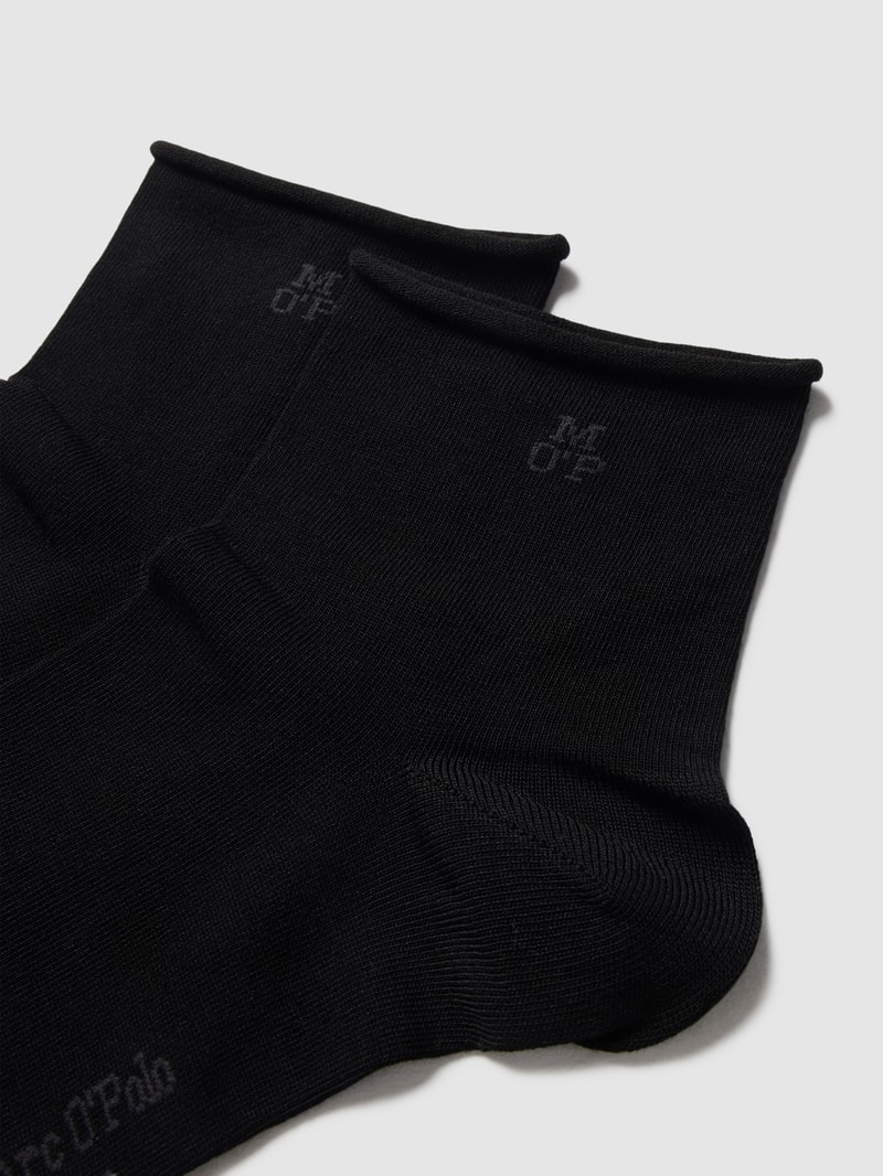 Socken mit Label-Detail im 2er-Pack Modell 'Natali' in schwarz