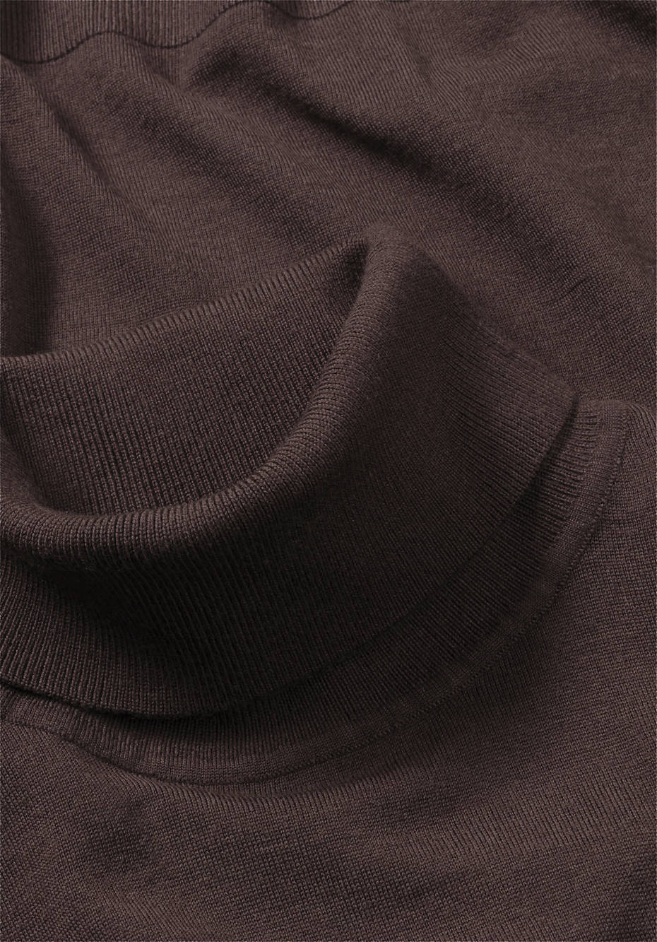 Rollkragen-Pullover aus reiner Bio-Merinowolle