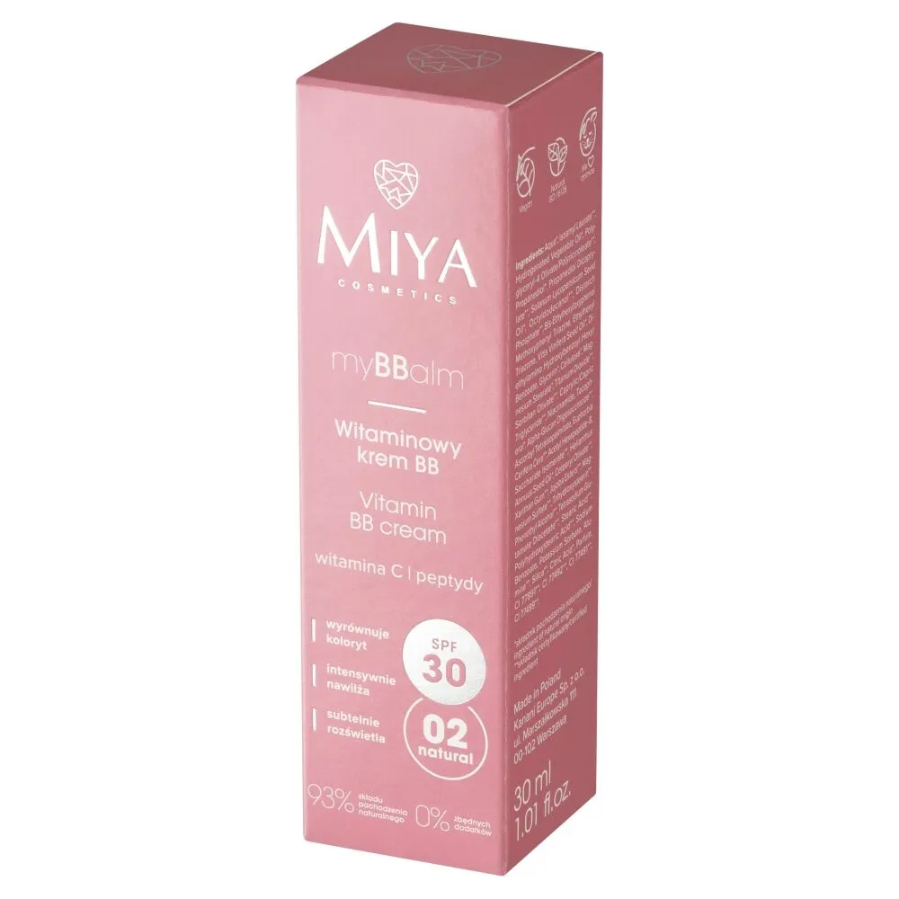 Miya myBBalm BB SPF30 - Vitaminska BB krema SPF30 02 Natural 30ml