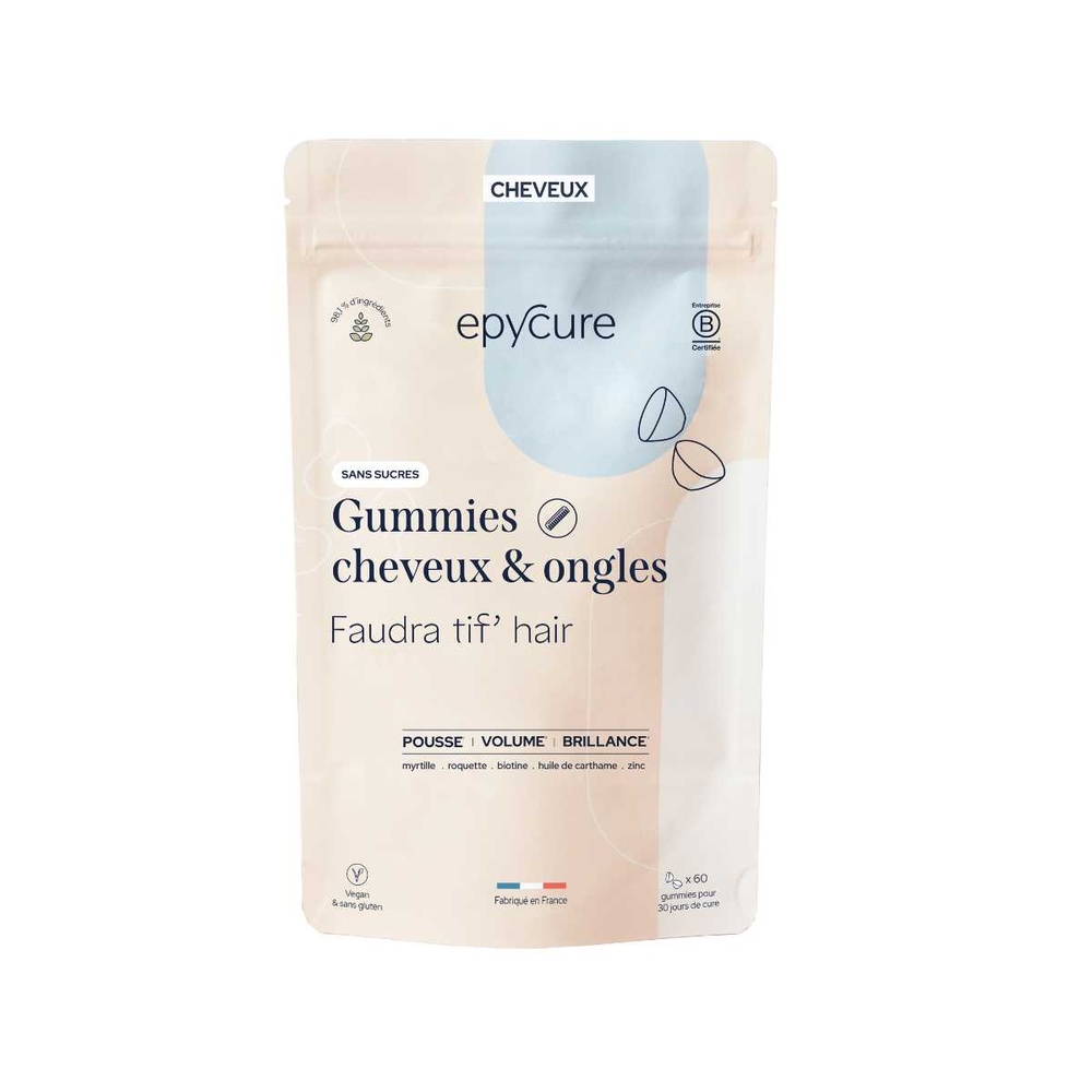 epycure Gummies cheveux & ongles sans sucres Gummies
