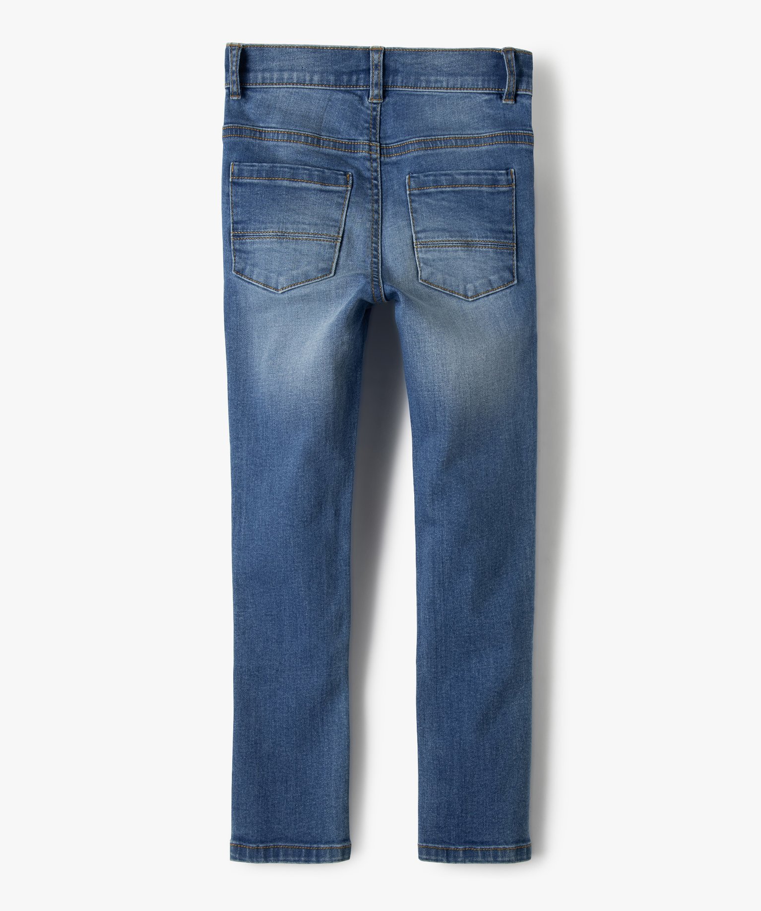 Jean coupe skinny extensible 5 poches Garçon stone | GEMO