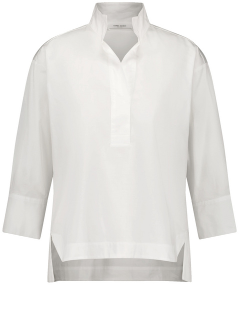 3/4 Arm Bluse mit Quetschfalte