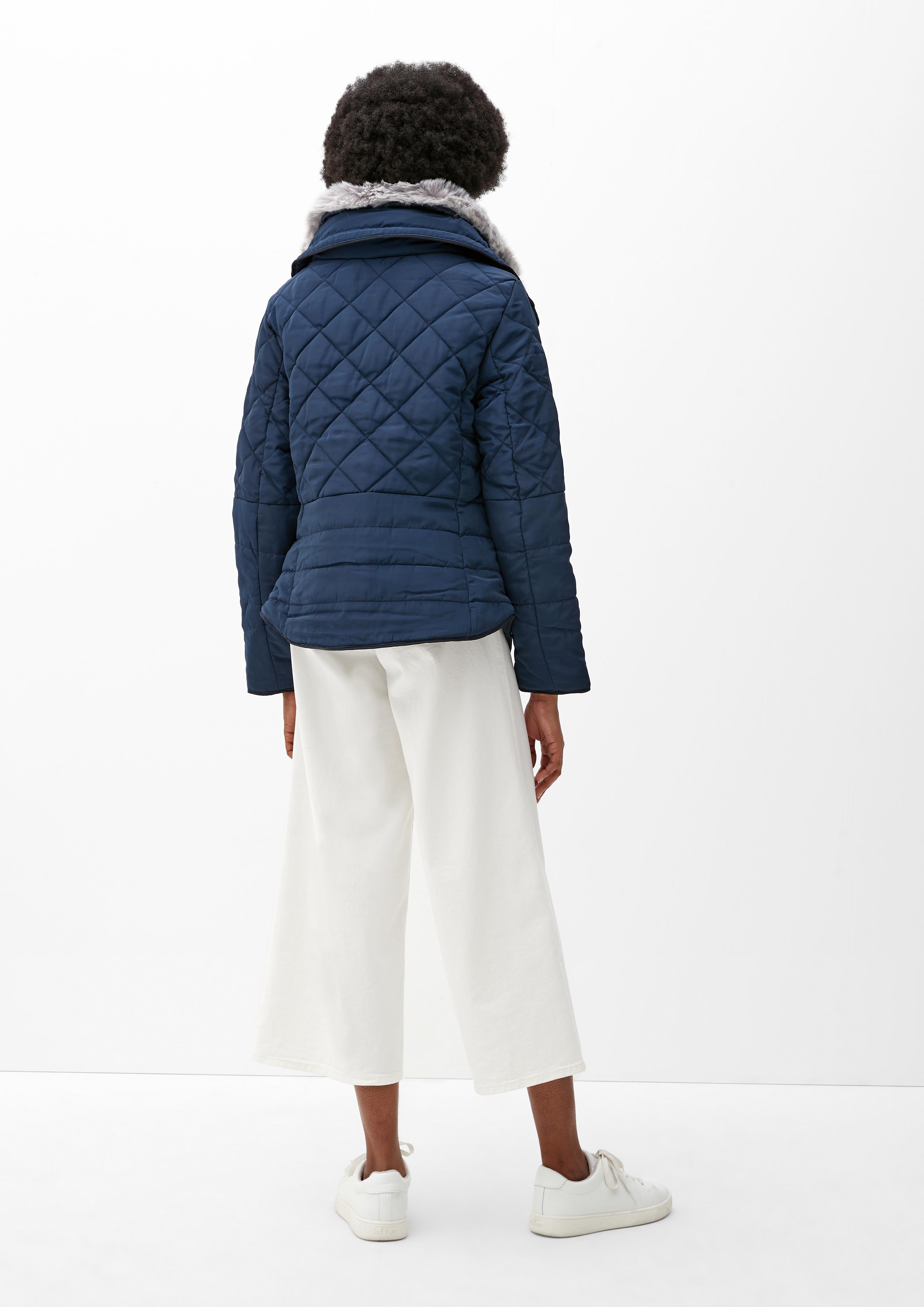 Steppjacke mit abnehmbarem Fellkragen  2115525-5952