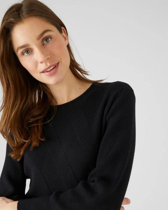 Pull jeu de côtes fantaisie