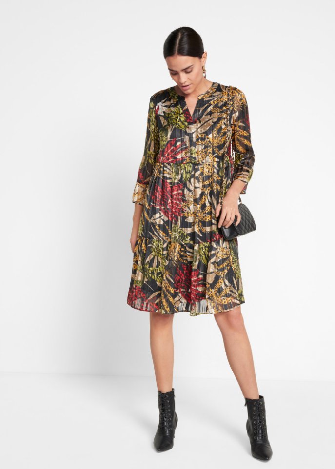 Kleid mit floralem Muster