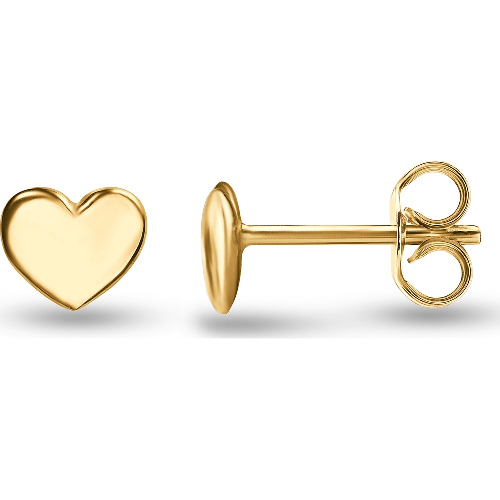 Valeria Boucles d'oreilles à fermoir à poussette 375 Or jaune Boucles d'oreilles