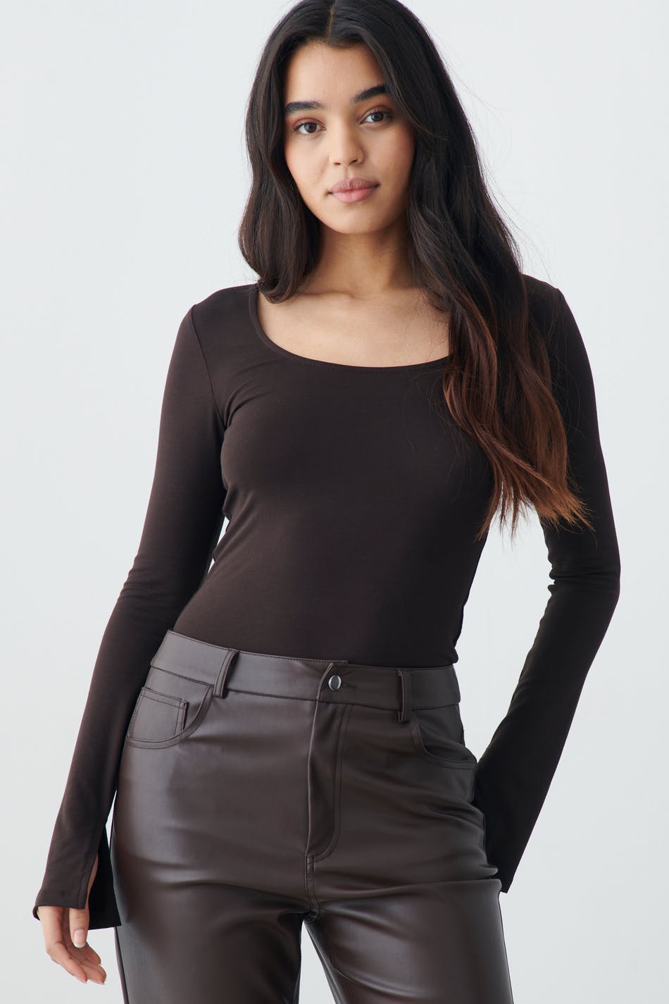 Soft touch jersey top