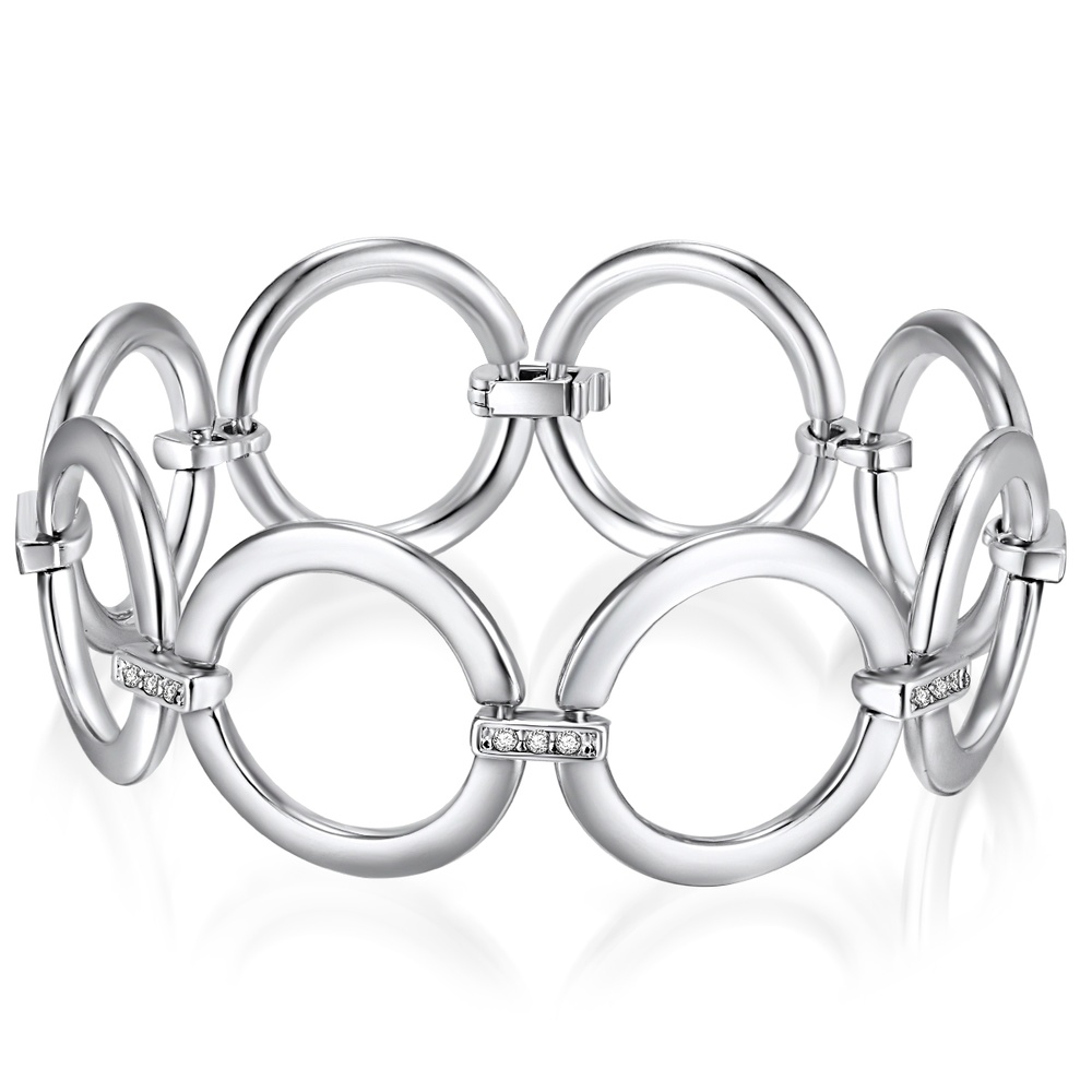 Rafaela Donata Bracelet de cristaux Swarovski Métal Orné de cristaux Swarovski en Argent Bracelet
