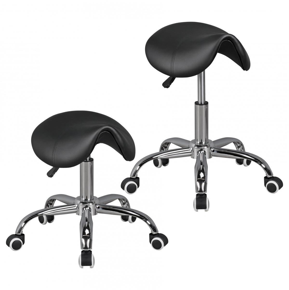 Amstyle Drehhocker CURVE Schwarz