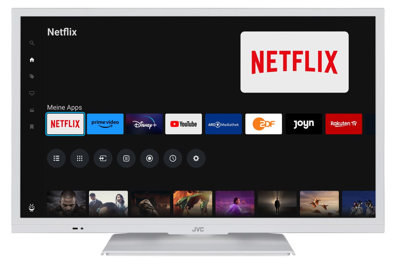 JVC JVC Fernseher 24 Zoll Smart TV (HD-Ready, HDR, Triple-Tuner)