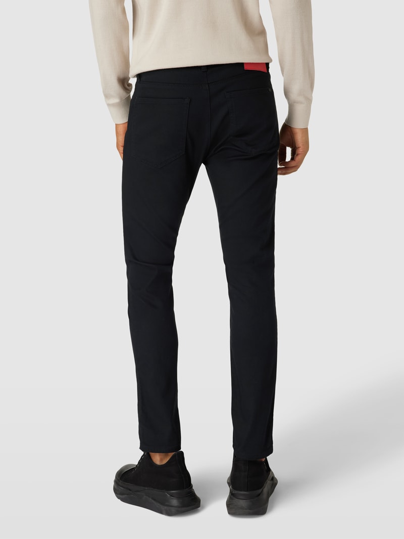 Regular Fit Jeans mit Logo-Details Modell '734' in schwarz
