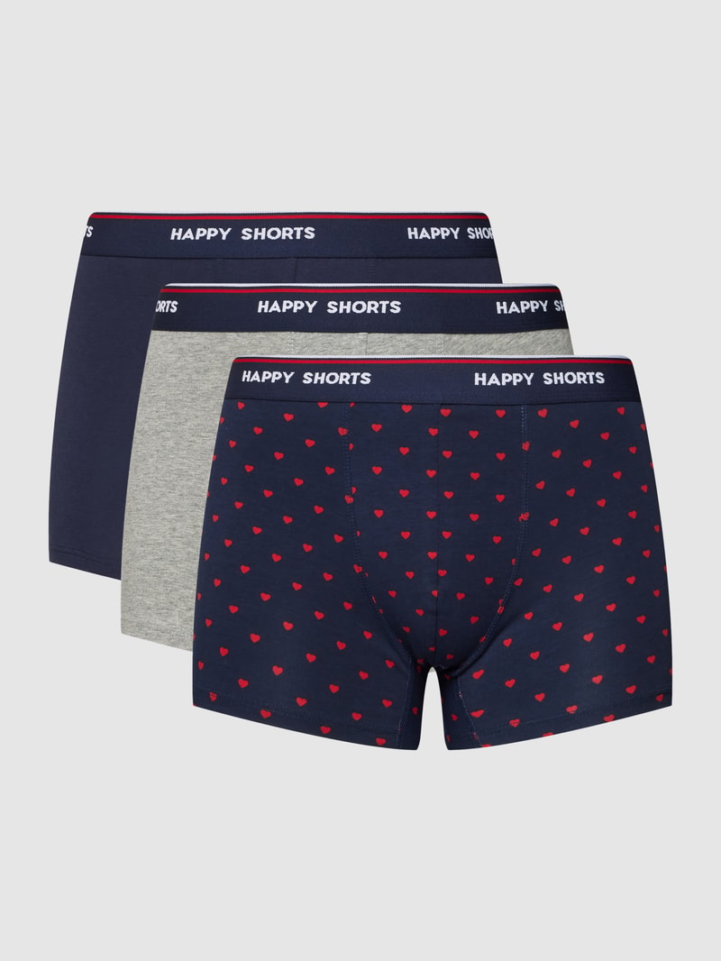 Trunks mit elastischem Logo-Bund in dunkelblau