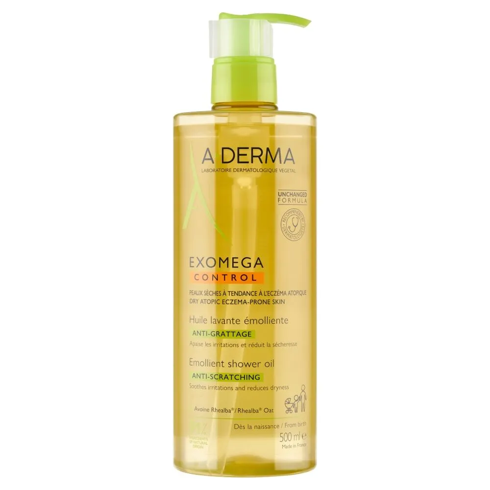 A-Derma Exomega Control emolijentno ulje za tuširanje, 500 ml