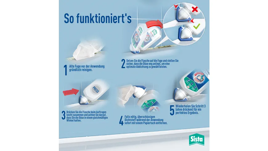 Sista Sanitärsilikon Neue Fuge 80ml 80 ml