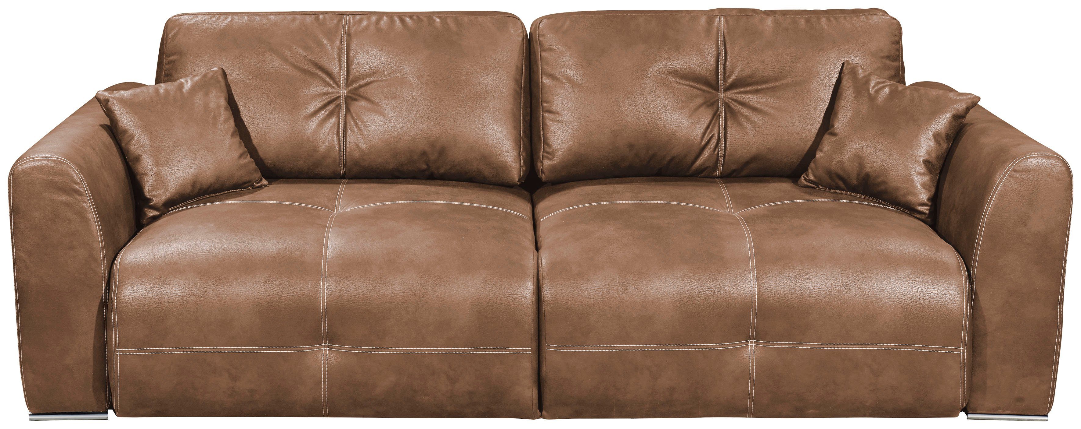 ED EXCITING DESIGN Schlafsofa Dolan, mit Bettfunktion und Bettkasten, sowie Rücken- und Zierkissen