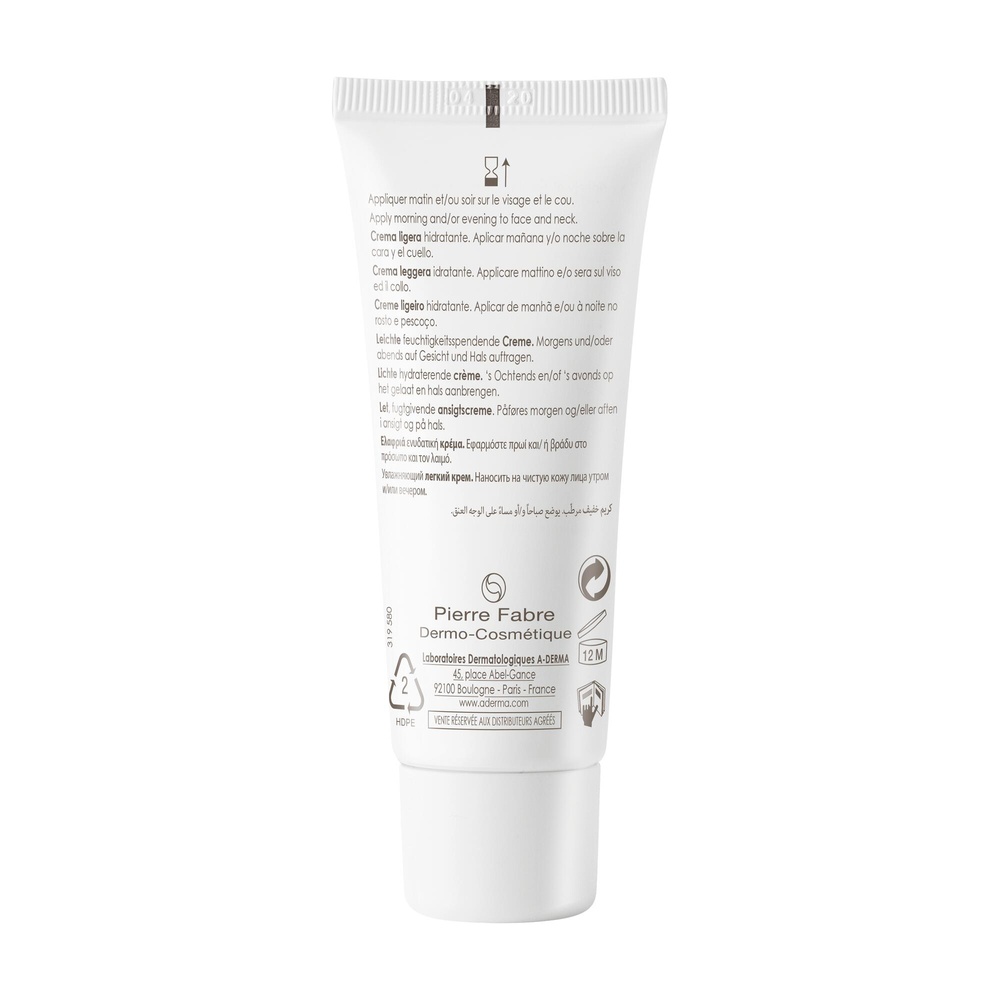 A-Derma Hydralba Crème Hydratante 24h Légère 40m l Crème hydratante