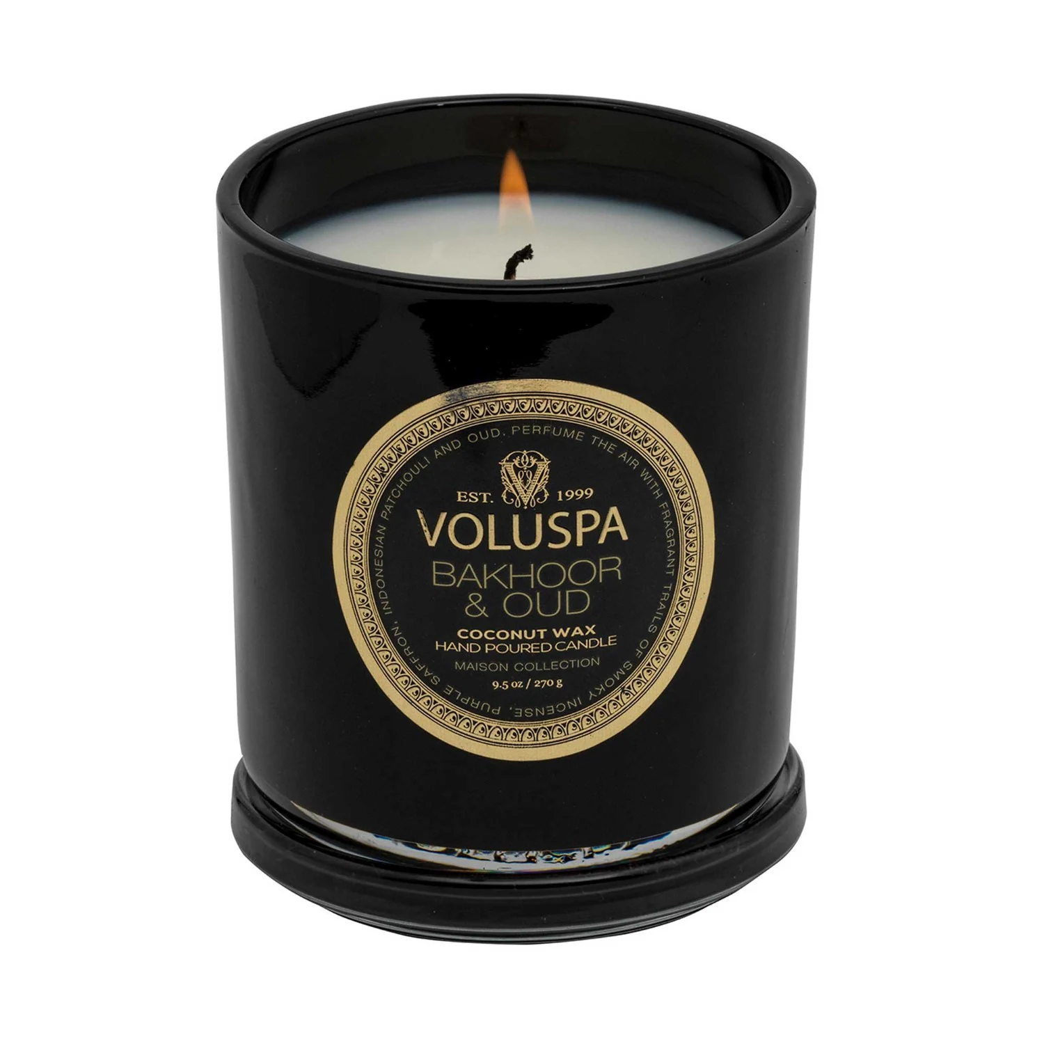 Klasická sviečka VOLUSPA Bakhoor & Oud