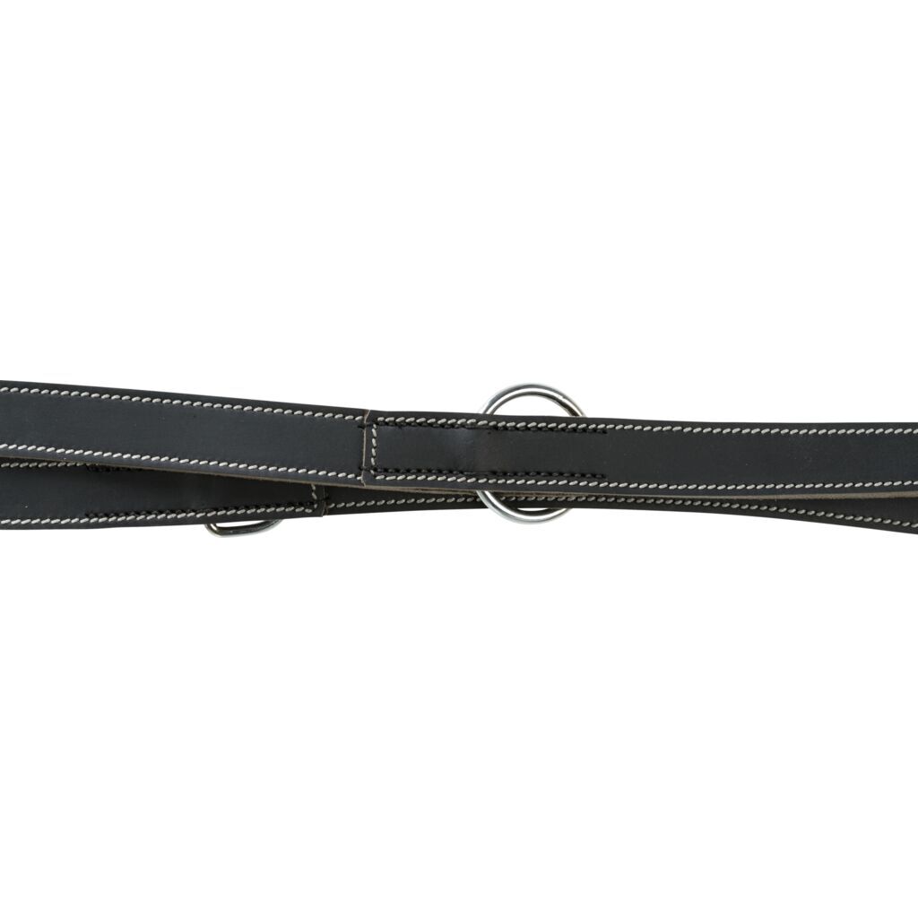 Trixie Hundeleinen Trixie Rustic Fettleder-Verlängerungsleine "Heartbeat" schwarz L-XL