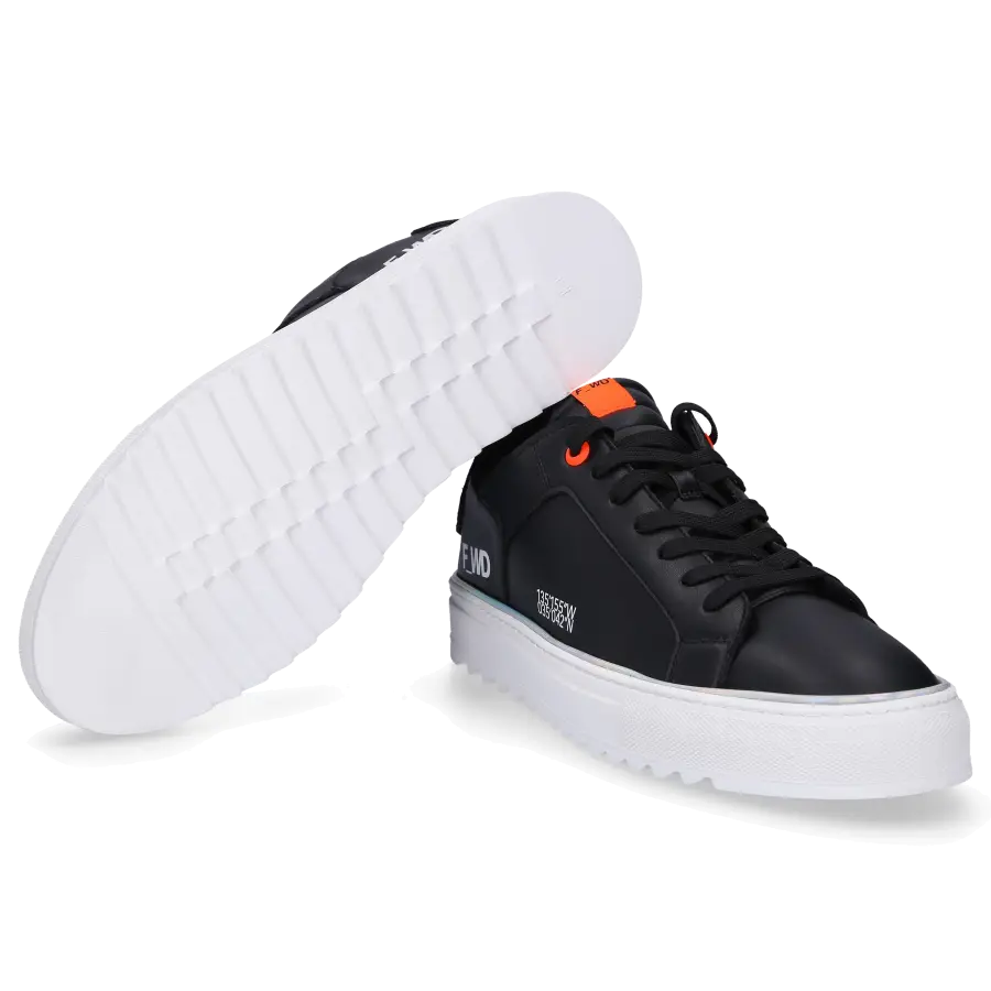 F_WD - Sneaker low XP1_SHEM X Eco Nappaleder Logo schwarz - schwarz