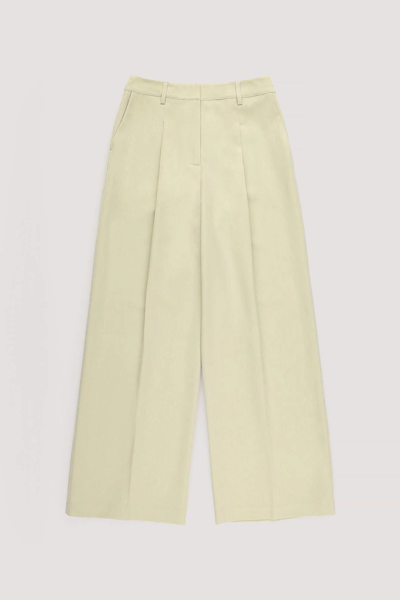 Anzughose mit mittelhoher Taille und Bundfalte