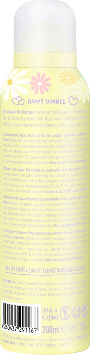 Duschschaum Happy Summer, 200 ml