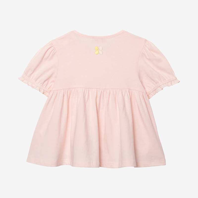 T-shirt bébé fille manches ballon rose Catimini