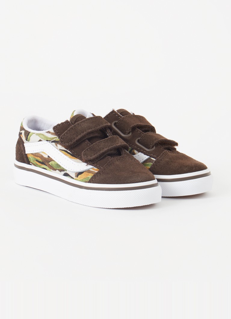 Teniși Vans Old Skool cu detalii din piele întoarsă