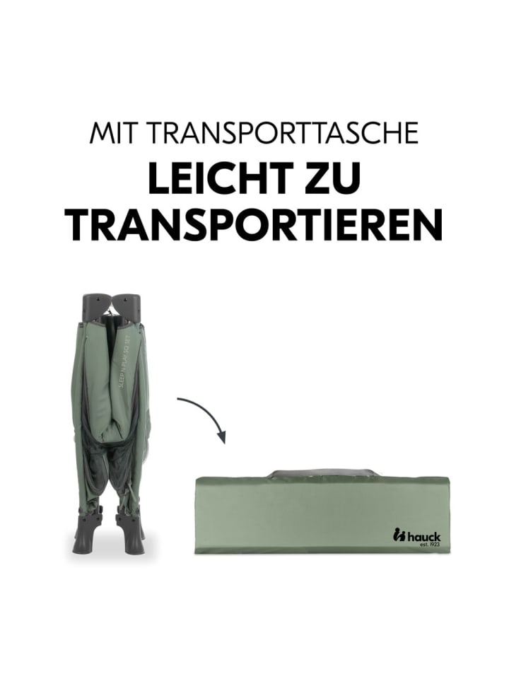 Hauck Reisebett & Laufgitter Sleep N Play SQ Set in gruen günstig kaufen onesize
