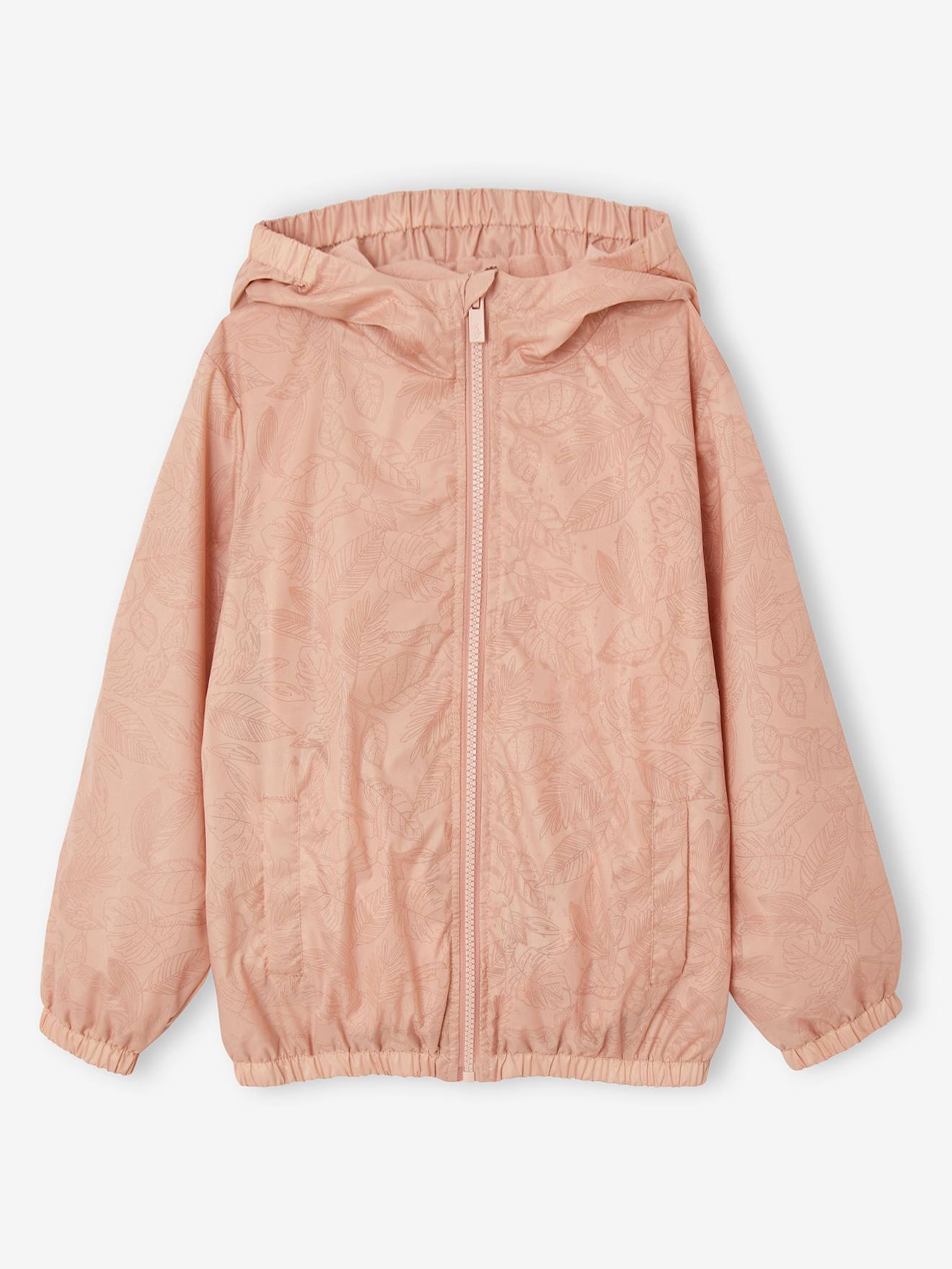 Vertbaudet Mädchen Anorak mit Banana-Bag - pudrig rosa