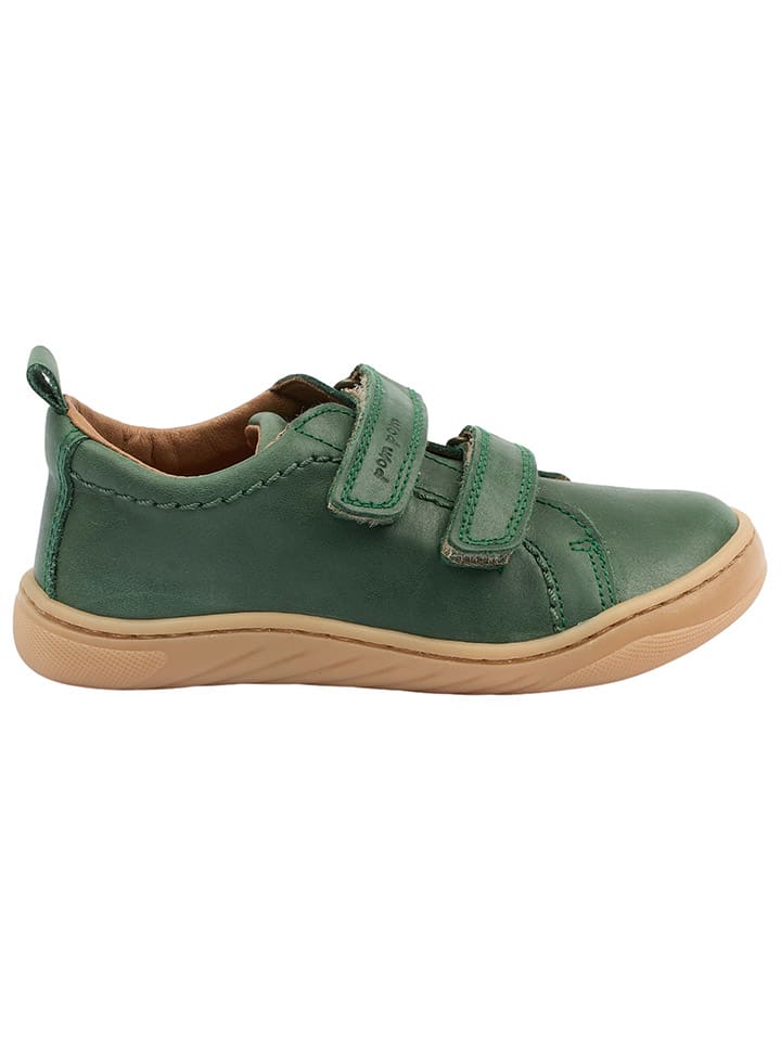 POM POM Leder-Barfußschuhe in Grün günstig kaufen