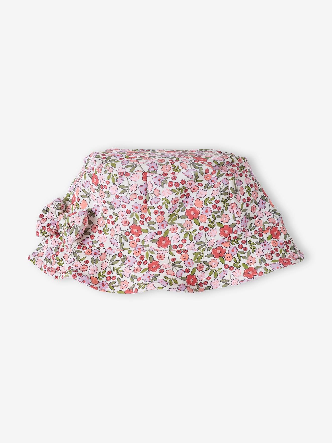 Vertbaudet Mädchen Baby-Set mit UV-Schutz: Shirt, Badehose & Sonnenhut Oeko-Tex - rosa