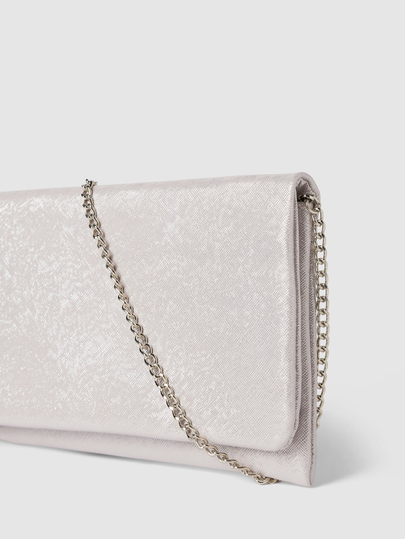 Handtasche mit Effektgarn in metallic rosa meliert