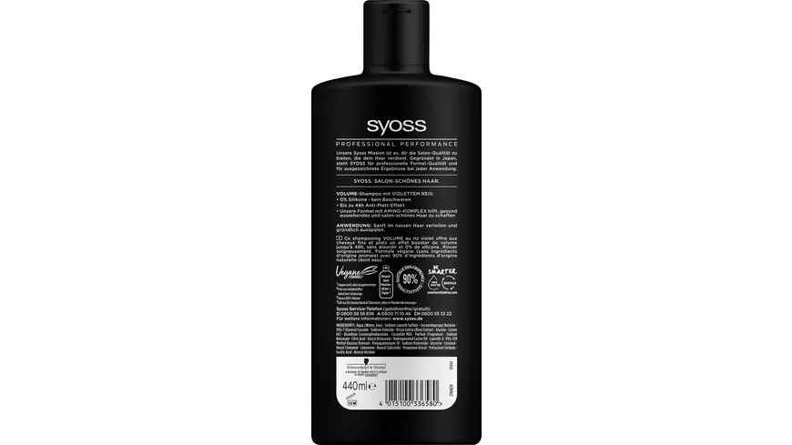 syoss Shampoo Volume 440 ml 440 ml