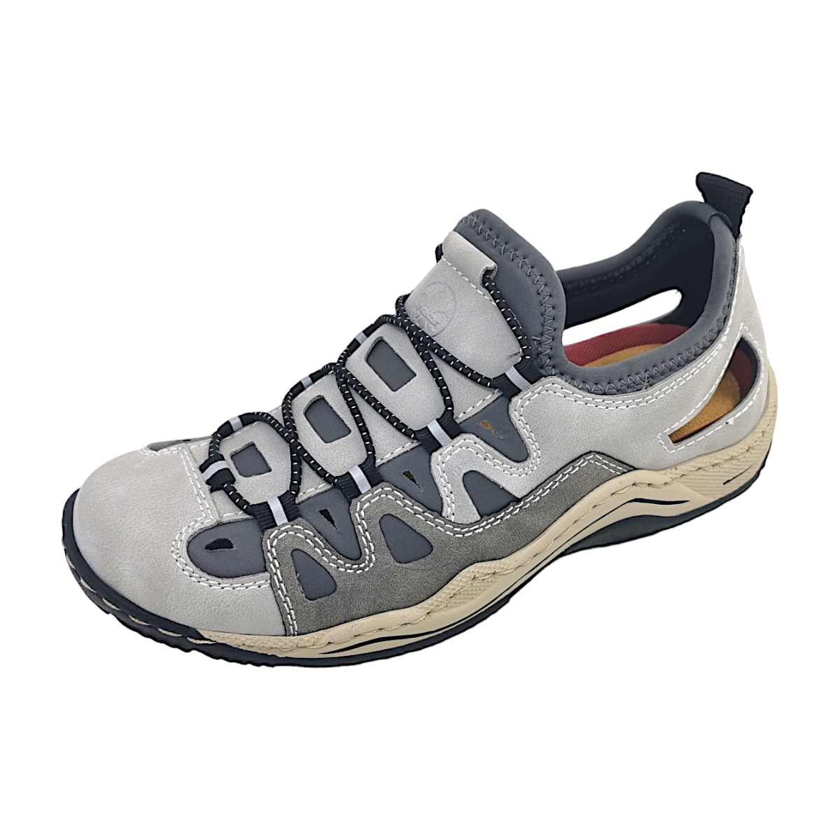 Rieker Dollaro/Merapi/Scuba L0539-40 Blau 40 Cement/ Grey/ Blei