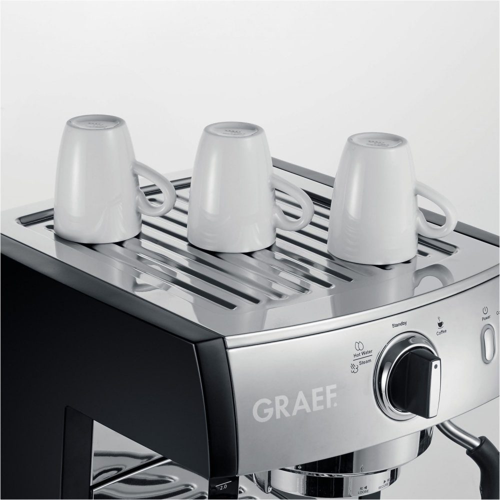 Graef Siebträgermaschine Pivalla ES 702 - Espressomaschine & Siebträger - edelstahl/schwarz