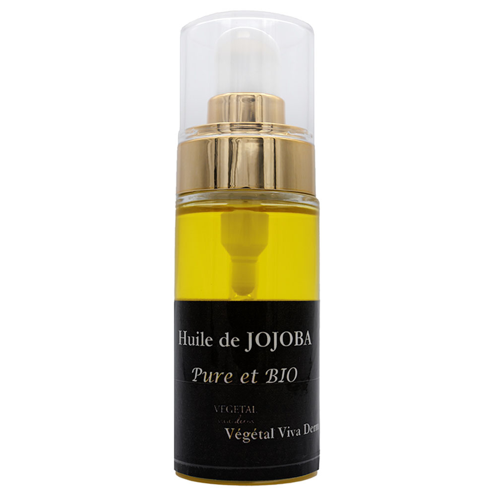 vegetal viva derm Huile de JOJOBA BIO 100% pure et BIO visage corps cheveux