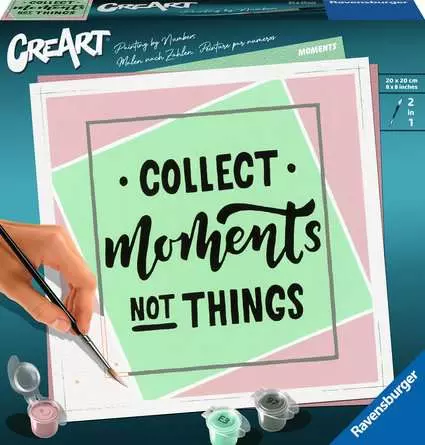 CreArt Collect Moments, not Things - Malen nach Zahlen für Erwachsene